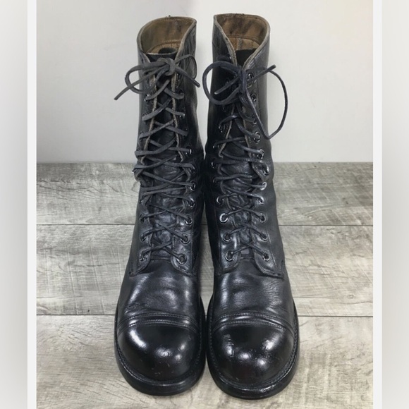 Vtg Vietnam Era Combat Boots 1967 USGI USMC ARMY Leather Cap Toe BFG Size 10.5 - Picture 4 of 13